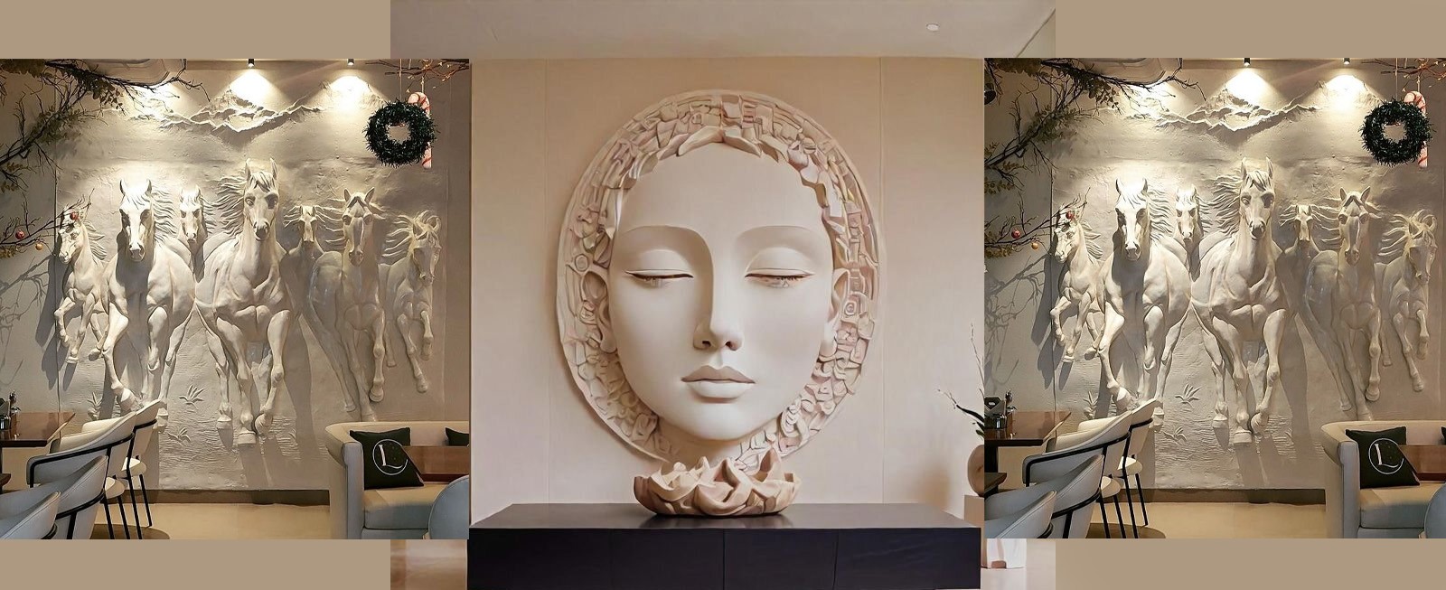 Artistic FRP sculpture crafted with fine detailing and UV-protected finish